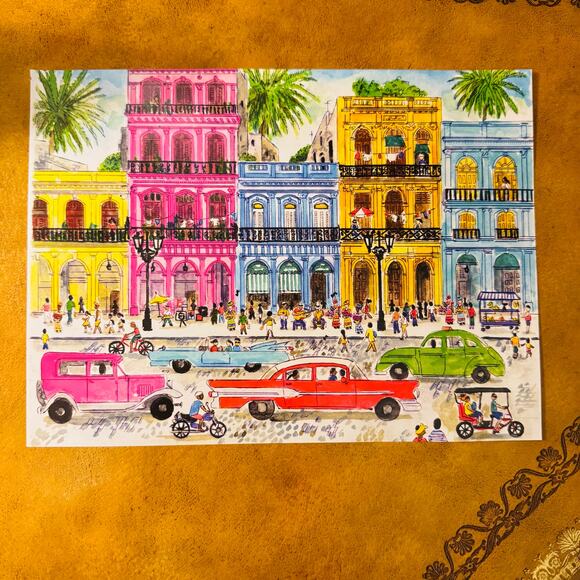 Michael Storrings Cuba 1000 Piece Vibrant Jigsaw Galison Puzzle - Picture 8 of 8